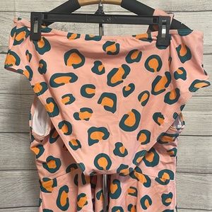 Meet Curve Plus Size Swim Peplum Tankini 2x